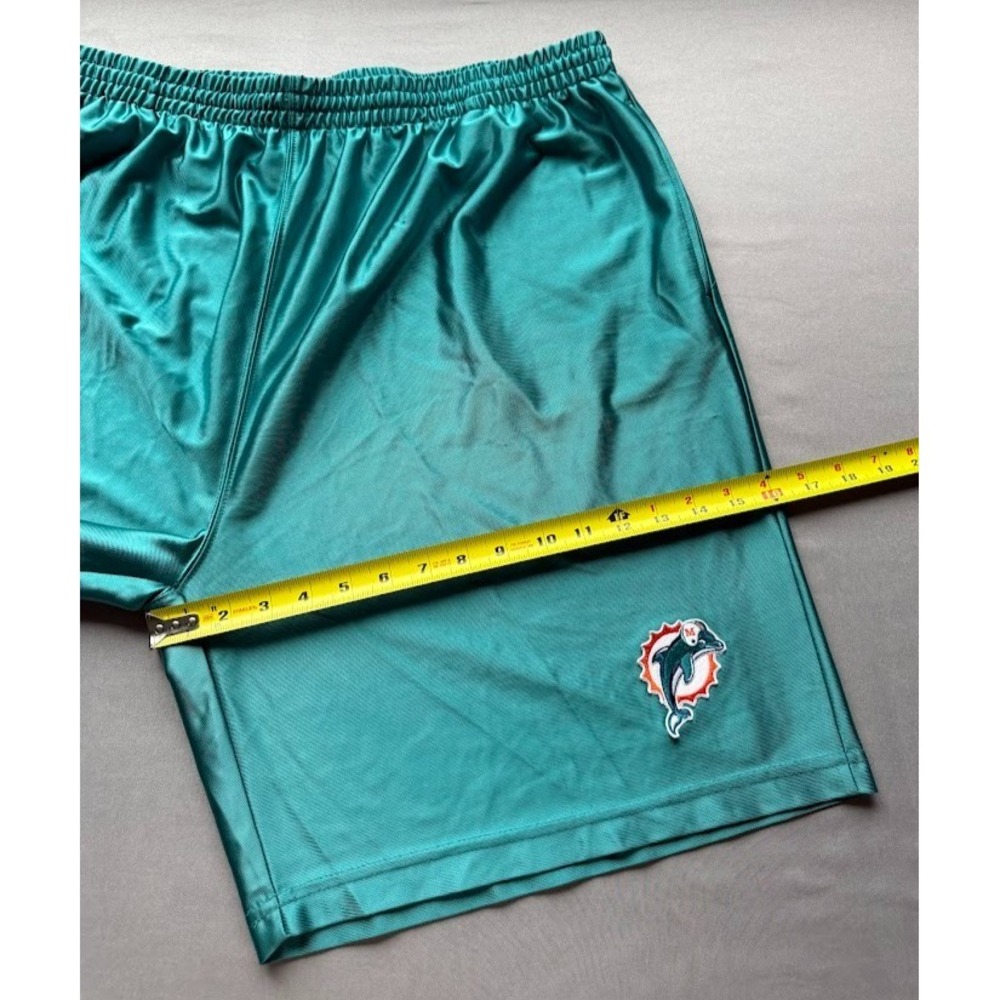 Vtg 90s 2000s Miami Dolphins NFL Shorts Men Large Green VF Imagewear  Polyester - Picture 7 of 14